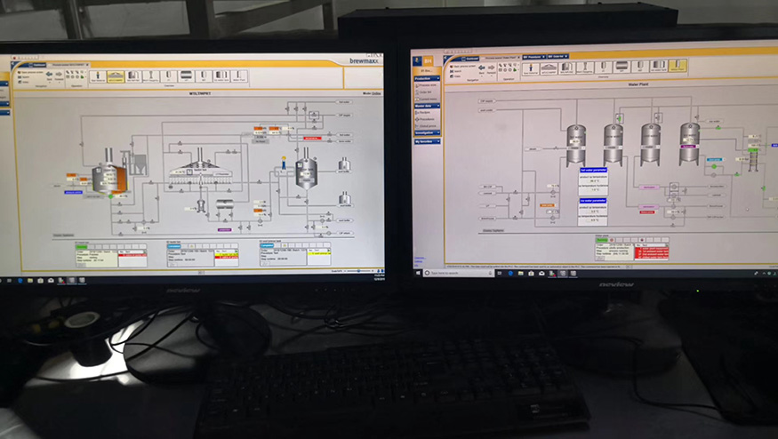 Plene Automatic Control System (PLC) pro magna quantitate Microbrewery1