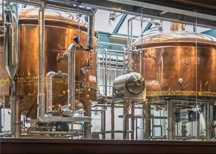 2000L copper brewery