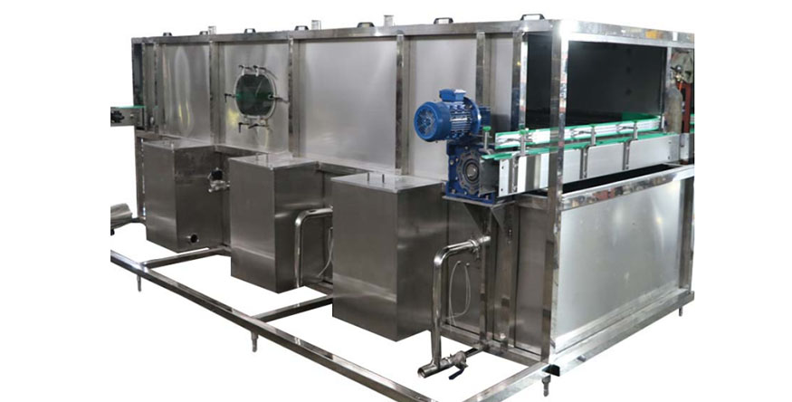 Warming pasteurizer tunnel